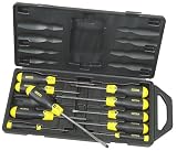10 Piece Cushion Grip Screwdriver Set Slotted Pozi