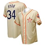 Houston Astros Nolan Ryan Majestic Throwback Traditional Jersey