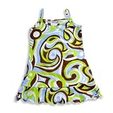 405 South by Anita G - Girls Tank Dress, Brown, Light Blue