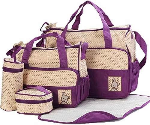 5pcs Baby Nappy Diaper Changing Bags Set