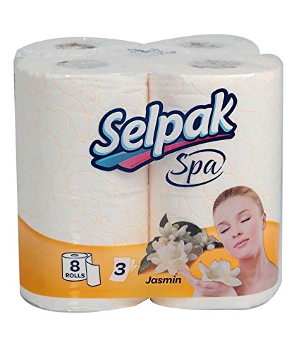 SELPAK JASMIN SCENTED TOILET PAPER BATHROOM TISSUE ROLL 3PLY 8ROLLS/PACK