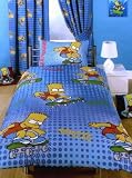 Bart Simpson Cool Dude Single Duvet Cover and 66 x 72 Curtains Set