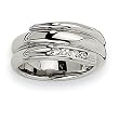 Stainless Steel CZ Ring (Sizes 6-8)