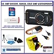 Pentax Optio W90 12.1 MP Waterproof Digital Camera with 5x Wide Angle Zoom and 2.7-Inch LCD (Black) + Water Splash Pack # 4