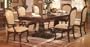 Roma Double Pedestal Table, Side Chair, Arm Chair