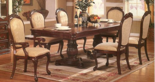 Roma Double Pedestal Table Arm Chair