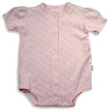 Miniclasix - Newborn Girls Short Sleeve bodysuit, Pink