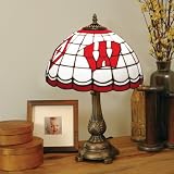 Wisconsin Badgers Desk Lamp - Tiffany Style NCAA College Athletics Fan Shop Sports Team Merchandise