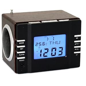 Multimedia Radio mit 2 Lautsprecher Kopfhörerausgang USB Anschluss SD Karten Slot Akku Temperaturstation und viel mehr!