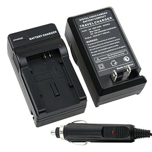 Canon BP-819 / BP-827 / BP-807 / BP-808 / BP-809 Compatible Battery Charger Set for Canon VIXIA FS200 / HF 10 / HF 100 / HF 11 / HF 20 / HF 200 / HF 21 / HF M30 / HF M300 / HF M31 / HF S10 / HF S100 / HF S11 / HF S20 / HF S200 / HF S21 / HG 20 / HG 21 / HG 30