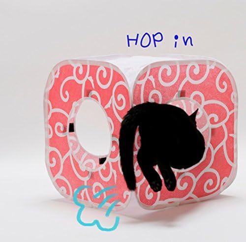 Set of Ninja Cat Cube and Tunnel/the Best Cat Toy (Red)