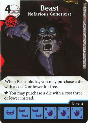 Marvel Dice Masters: Age of Apocalypse Promo Card: Beast - Nefarious Geneticist
