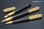 Dunhill Sidecar Black Resin Gold Plated Chasis Cap Ballpoint Pen NUD2463