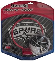 San Antonio Spurs NBA Micro-Mini Basketball Backboard, Net & Ball