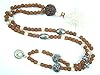 Healing Meditation Mala Rudraksha Beads Pearl Japamala Yoga Spiritual Necklace 108+ 1 Beads