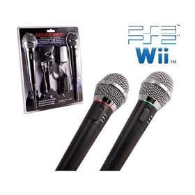 Wii/PS3/PS2/PC Perfect Sound Wireless Karaoke Microphones