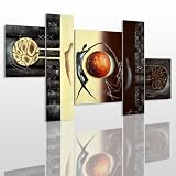 BILDER LEINWAND XXL !! 200x110 cm 5 TEILIG + MODERN LOVE + 41457 WANDBILDER AUF LEINWAND XXL +++ RIESEN BILDER AUSWAHL IN UNSEREM HAENDLERSHOP +++