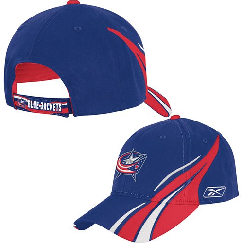 Reebok Columbus Blue Jackets Colorblock Adjustable Hat