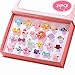 PinkSheep Little Girl Jewel Rings in Box, Adjustable, No Duplication, Girl Pretend Play and Dress Up Rings (24 Lovely Ring)