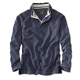 Garment-washed Pique Sweatshirt