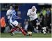 Photographic Print of Portsmouth v Everton Manuel Fernandes in action against Evertons Andrew... fro