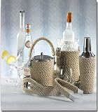 Barclay Butera Seaside Collection Ice Bucket with Tongs