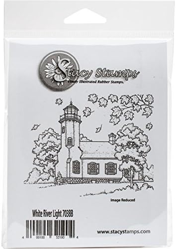 Stacy Stamps703BB White River Light Cling Stamps, 3" by 3.5", Red