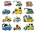 12pcs/lot Multicolor Plastic Mini Pull Back Model Car Educational Toys Children Pull Back Cars Racing Shop Truck Super Street Car