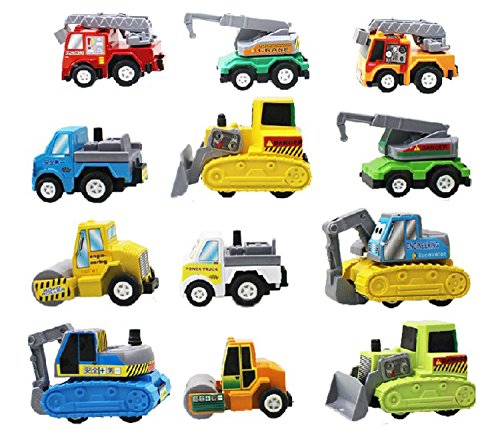 12pcs/lot Multicolor Plastic Mini Pull Back Model Car Educational Toys Children Pull Back Cars Racing Shop Truck Super Street Car