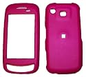 Hot Pink Rubberized Case Cover Protective SNAP-ON for Samsung A877 Impression