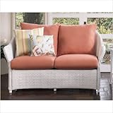 Weekend Retreat Loveseat Finish: Marine, Fabric: Dupione Galaxy