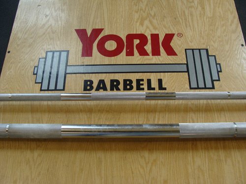York Barbell 7' Hercules Grip Fat Bar 02988