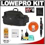 Lowepro Inverse 200 AW Beltpack Digital SLR Camera Bag (Black) + Accessory Kit for Canon Rebel XSi, XS, T1i, T2i, EOS 50D, 5D, 7D, Nikon D3000, D5000, D40, D60, D90, D300, D300s, Olympus Evolt E-30, E-450, E-520, E-620, and Sony Alpha A230, A330, A380, A450, A500, A550, A850