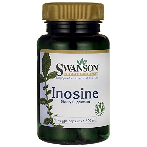 Inosine 500 mg 60 Veg Caps by Swanson Premium Inosine 500 mg 60 Veg Caps by Swanson Premium