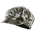 Shiny Metallic Newsboy Cap - Silver