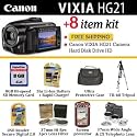 Canon VIXIA HG21 Hard Disk Drive High Definition Camcorder With Ultimate Butterfly Photo Accessory Package Includes Lenses, filters, 3HR Battery & Charger, 8GB Memory, Tripod, Case + Much More