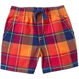 GYMBOREE(ジンボリー) プラッドショーツ オレンジ ボトムスショートパンツ 0～3ヶ月【並行輸入】