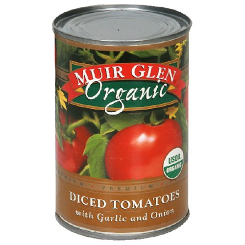 Muir Glen Organic Diced Tomatoes, Garlic & Onion, 14.5-Ounce Cans (Pack of 12) by Muir Glen