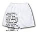 White Boxer Short with In modern business it is not the crook who is to be feared mos...