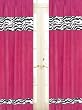 Funky Zebra Window Treatment Panels - Set of 2