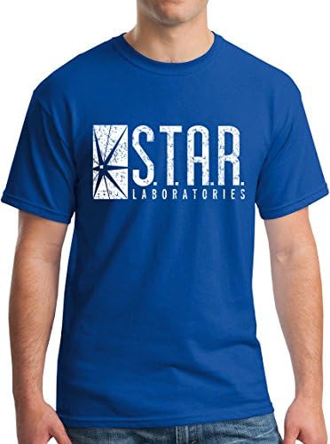 Star Laboratories T-Shirt Star Labs Tee -Distressed Royal-XXL