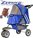Blue "Zephyr" Jogging Cat & Dog Stroller