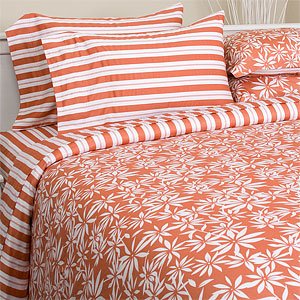 Laney 300TC Single Ply Cotton Sheet Set, Queen, Coral by SmartBargains