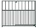 Unipanel Stubby Gate 1m x 0.9m high black garden fencing panel - build your own fence/enclosure