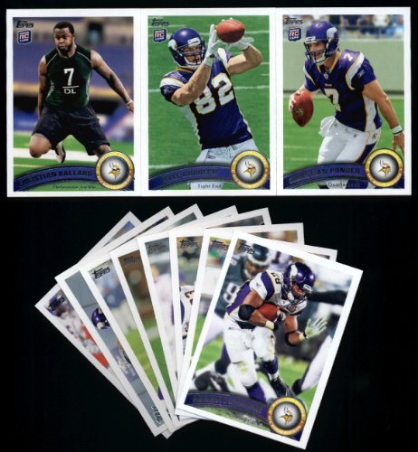 2011 Topps Minnesota Vikings Complete Team Set (11 Cards)