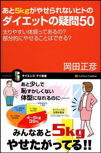 Cover image : あと5kgがやせられないヒトのダイエットの疑問50 太りやすい体質ってあるの？ 部分的にやせることはできる？ (サイエンス・アイ新書)