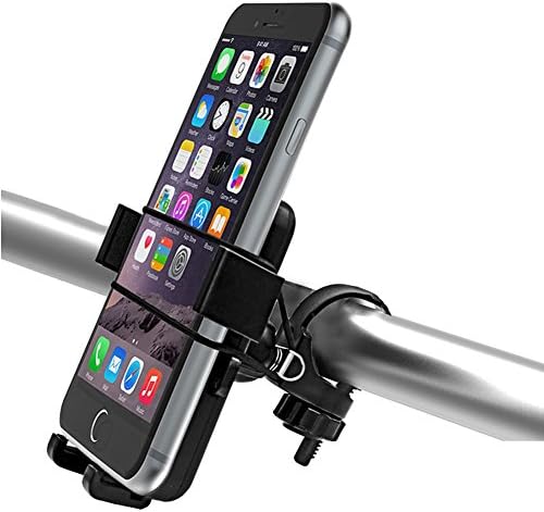 Bike Phone Mount Hoder 360 Degree Rotation Handlebar Bicycle Universal Cell Phone Cradle for iPhone Samsung 4.3-6.3inch Screen Smartphone Easily to Photogarph and GPS Navigate