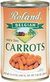 Roland Carrots, Extra Small (55/65 Count), 14.1-Ounce Can (Pack of 24)