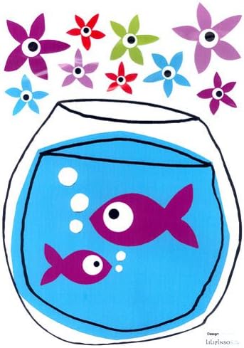 [Clemence G.] Wall sticker Goldfish Bowl (japan import)