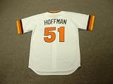 TREVOR HOFFMAN San Diego Padres 1980's Majestic Cooperstown Throwback Home Baseball Jersey, LARGE